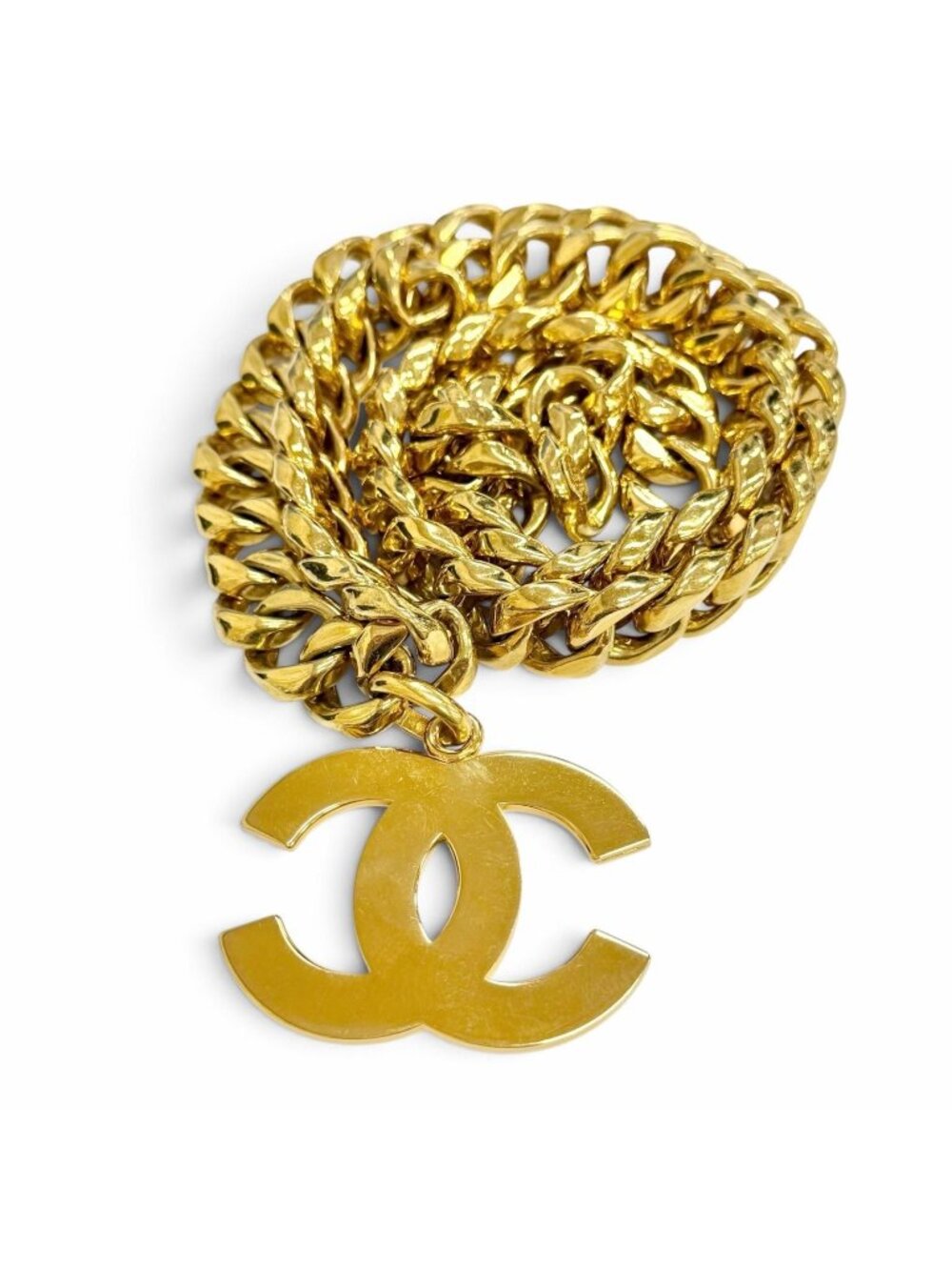 Chanel Vintage 93A CC Logo Chain Belt Gold